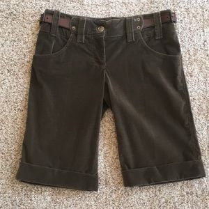 Dolce & Gabbana brown corduroy shorts